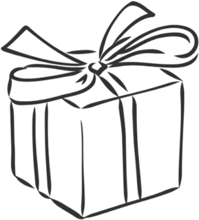 Caja de regalo con lazo