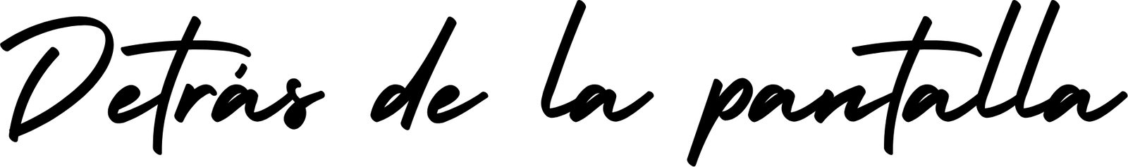 Detrás de la pantalla